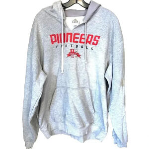 Vintage Adidas Pioneers Football Unisex Adults Heavy Hoodie Sweatshirt Size XL
